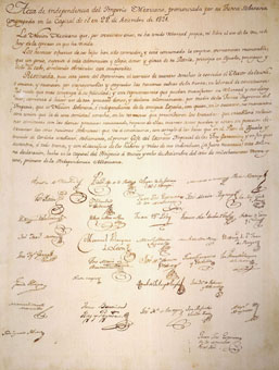 Texto del Acta de la Independencia de Venezuela firmada el 5 de julio de 1811